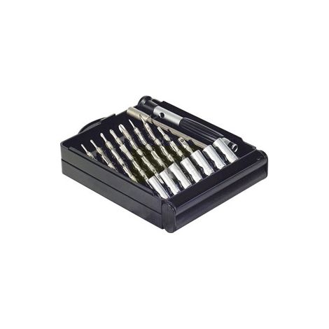 Mini tournevis de précision - 28 embouts