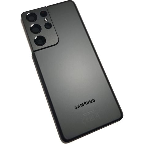 Cover posteriore originale ORG per Samsung Galaxy S21 Ultra (SM-G998), nera (1/3)