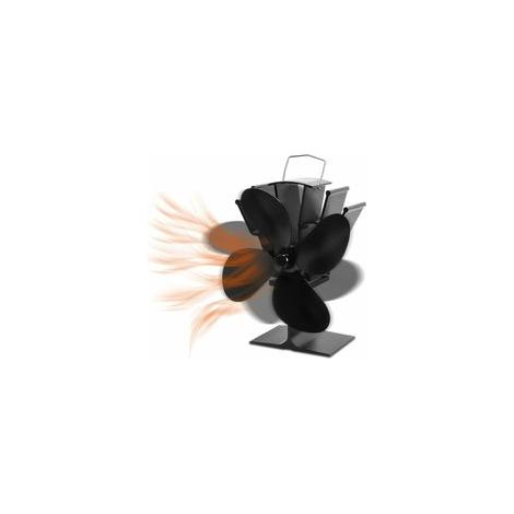 Ventilateur de cuisinière 4 lames silencieux, pour poêles à bois de cheminée – (1/5)