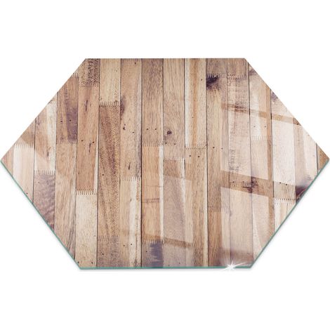 Funkenschutzplatte für Kamin Hitzeschutz Schutzplatte Hartglas Dekorative Glasbodenplatte Holzbretter in Anordnung h40 cm