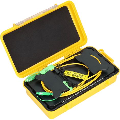 Boîtier câble lanceur OTDR fibre optique outil test éliminateur zone morte SM SCAPC vers SCAPC 1000 m (1/5)