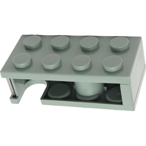 Zweiteiliges Set: Desktop-Klebebandabroller, niedlicher Klebebandhalter, Klebebandschneider, selbstklebender Rollenhalter mit rutschfester Basis für Büro, Zuhause, Schule und Heimwerkerarbeiten (grün)