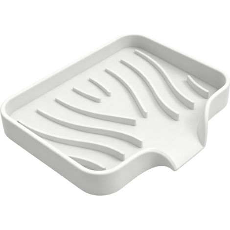 Pratico portasapone in silicone morbido e igienico - Bianco