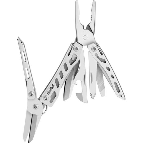 NexTool Mini FLAGSHIP NE20178, outil multifonction 10 en 1, argent. (1/4)