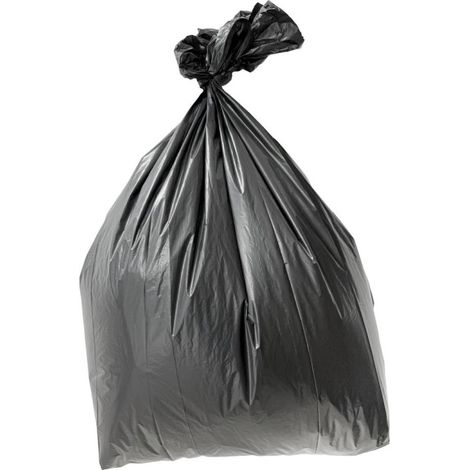 Sacs poubelle standard noirs 70L (lot de 200) - 457 x 737 x 838 mm - JANTEX (1/3)