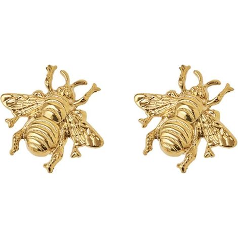 Poignées abeille en cuivre doré pour tiroirs, armoires, portes - déco vintage (lot de 2). (1/5)