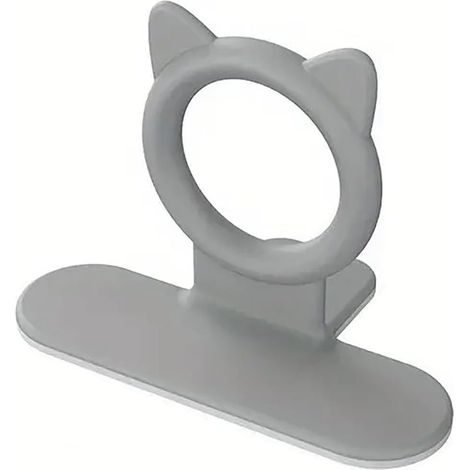 Lève-abattant WC, poignée en silicone, accessoires de salle de bain, ouvre-abattant, abattant WC et antidérapant (gris) (1/3)