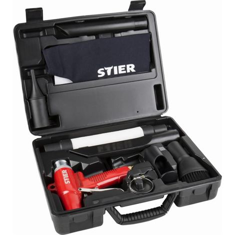 Jeu de pistolets d'aspiration/de soufflage commutables STIER (1/5)