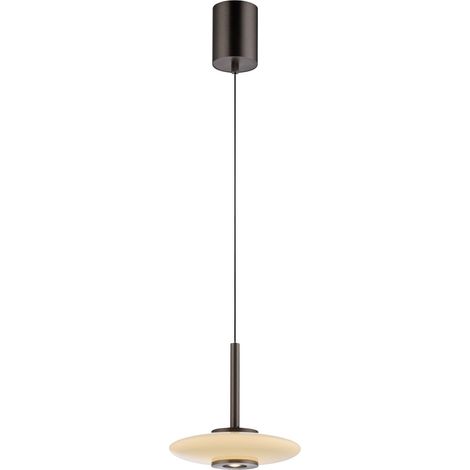 Lampada a sospensione ellisse LED 10W marrone/bianco Paul Neuhaus (1/5)