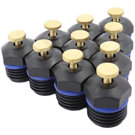 Accessoires pour tuyaux d'arrosage : raccords mâles 1/2 pouce, 10 pouces, réglables, pour irrigation goutte à goutte à micro-débit.-AquaForge (1/5)