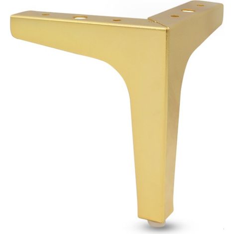 (Gold) 10 cm, 4er-Set Metall-Sofabeine, Möbelbeine im modernen Stil