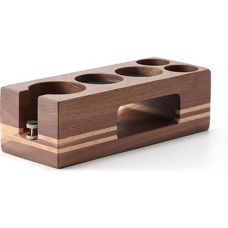 Kaffeetassenhalter, 51/54 mm Tamperstation, höhenverstellbar, Tamperstation aus Holz