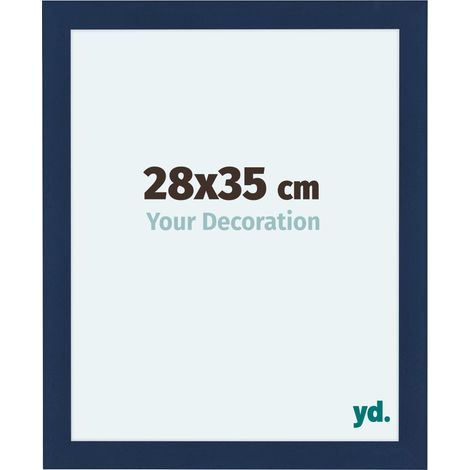yd. - Cadre photo 28x35 - Bleu Fonce Patine - MDF - Como (1/5)