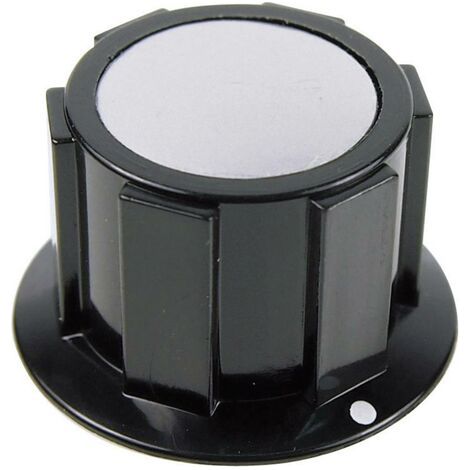 Tête de bouton rotatif Cliff FC1622 noir, argent (Ø x H) 25.4 mm x 15.1 mm 1 pc(s) (1/4)