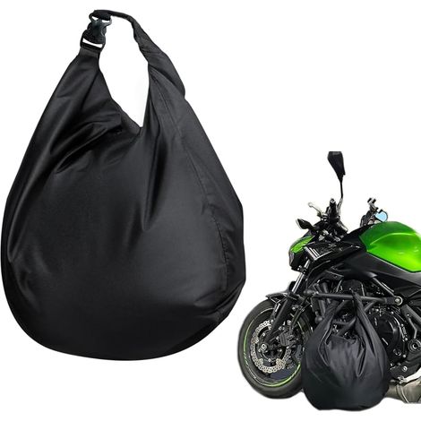Borsa porta casco da moto impermeabile, con chiusura a chiave, portatile e antifurto, adatta alla maggior parte dei caschi da moto.