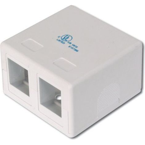 Digitus Scatola per moduli Keystone bianca compatta in ABS