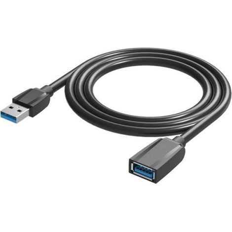 Câble rallonge USB 3.0 - Mâle A vers Femelle A - Débit 5 Gbps - Pour clavier souris imprimante webcam - 3 m (1/4)