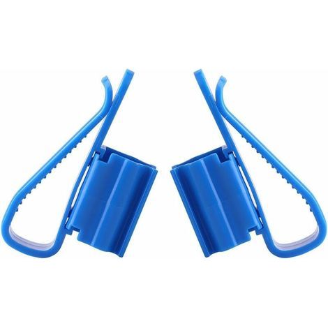 Lot de 2 Supports Fixation Tuyau Aquarium Clip pour Diamètre 8 à 16 mm (1/4)