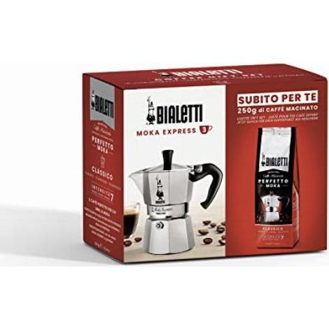 Caffettiera Italiana Bialetti Moka Classico Grigio 3 Tazze