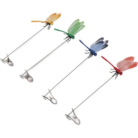 Wasserfeste Clips in Form künstlicher Libellen, 8er-Set, 3D-Dekorationsclips für Garten, Haus, Terrasse und kreative Hobbys. (1/5)