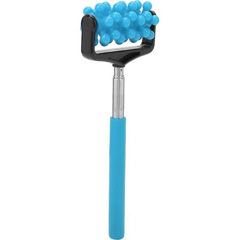 Bâton de Massage Télescopique pour le Dos - Rouleau de Détente Musculaire Homme Femme - Anti Douleur Portable Bleu (1/5)