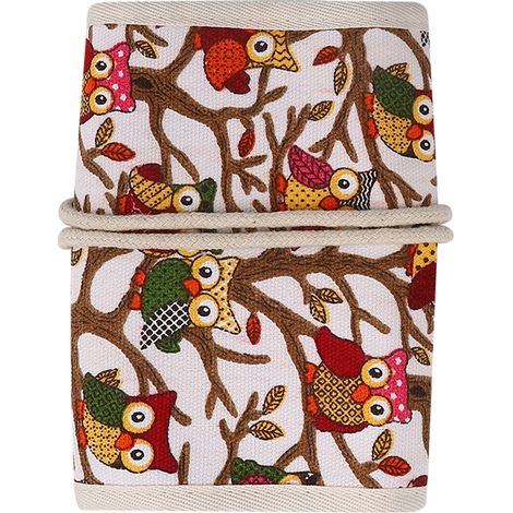 Knitting Needles Case Empty Crochet Hooks Storage Bag Knitting Needle Storage Zipper BagOwl (1/5)