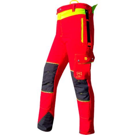 Pantalón anticorte altura bi-elástico motosierra clase 1 pirineo emergency PATTONES ROBERT'S L