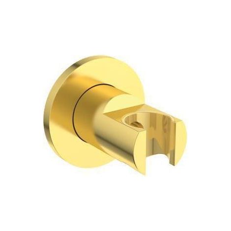 IS Wandhalter Idealrain Atelier runde Rosette f.Handbrause Brushed Gold (1/5)