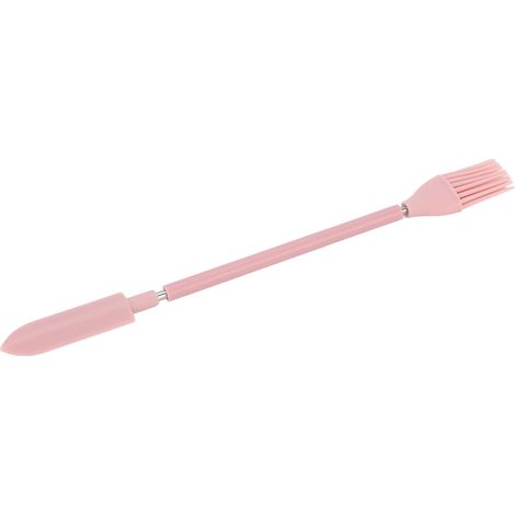 Mini spatule silicone télescopique double embout, pinceau étirable pour pots cosmétiques et cuisine (1/5)