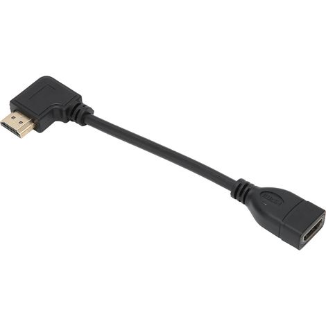 Câble d'extension HD Multimedia Interface 0,15 m / 0,5 pi, haute vitesse, coudé à gauche à 90 degrés, mâle vers femelle (1/5)