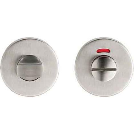 NOTTOLINO WC E SEGNALATORE INOX 'TONDO' Ø 52 mm - Colore Inox satinato