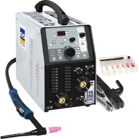 Équipement de soudage TIG TIG 200 AC/DC HF FV avec accessoires 10-200 A refroInt.i (1/3)