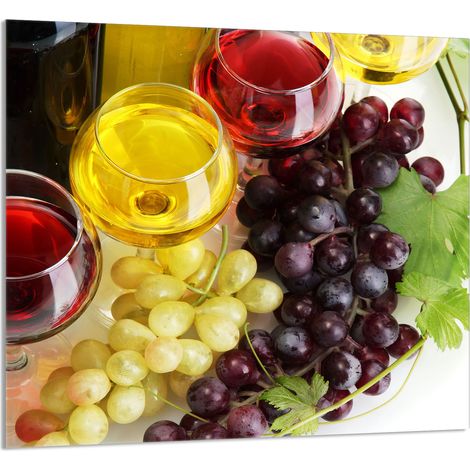 PANNELLO IN VETRO PER CUCINA 65x60 Vino (1/5)