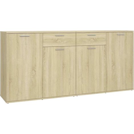 Maison Exclusive - Credenza Rovere Sonoma 160x36x75 cm in Legno Multistrato