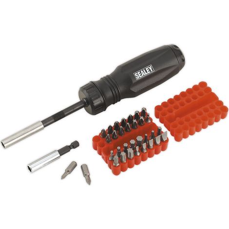 Sealey Premier Gearless Ratchet Screwdriver Set 34pc AK6498