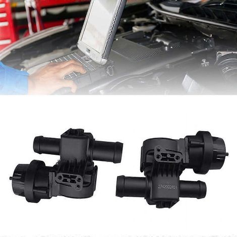 Pièce de réparation automobile : Raccord de tuyau de commande d'eau du chauffage pour pompe à eau M274 E20 (1/4)