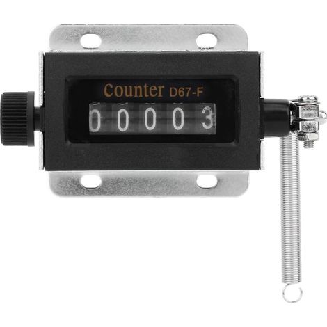 Compteur mécanique, compteur à réinitialisation réversible à 5 chiffres 0-99999, pour vêtements, machines, Winding Hill, impression, estampage de grande taille, emballage de convoyeur (1/5)
