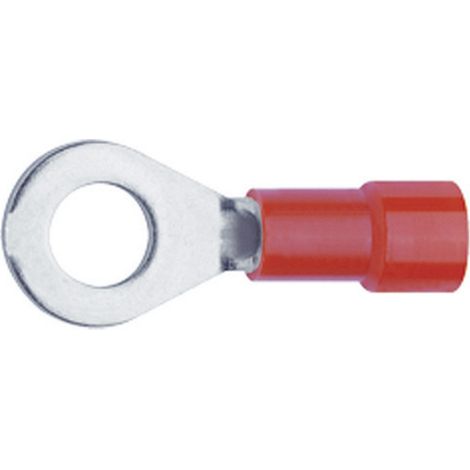 Klauke 6205 Ringkabelschuh  Querschnitt (max.)=1 mm² Loch-Ø=5.3 mm Teilisoliert Rot 1 St.