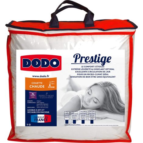 Couette Chaude Synthétique 240x260 pour lit 2 Personnes Couette Confort 5 étoiles et Sensation Bien-Être Fabriqué en France Lavable en Machine à 40°c (1/5)
