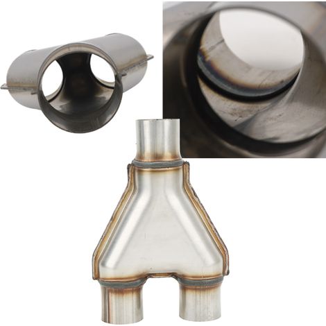 Fahrzeugmodifikation: 1/2-Zoll-Edelstahl-Auspuffrohr – T-Stück, 51 mm Innendurchmesser (1/5)
