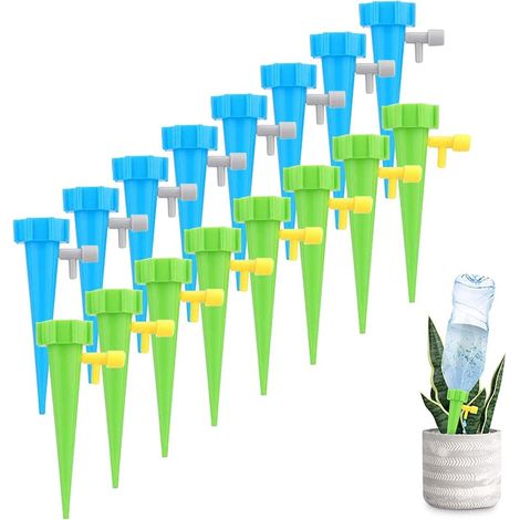 Kit Arrosage Goutte à Goutte - 16 Pièces - Système D'irrigation Automatique Pour Plantes - Compatible Bouteille 28 mm - Usage Intérieur Et Extérieur
