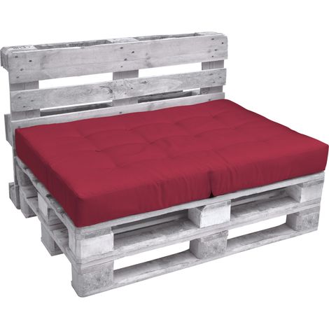Palettenkissen Outdoor Sitzkissen ECO Elements, 120x80cm, Rot