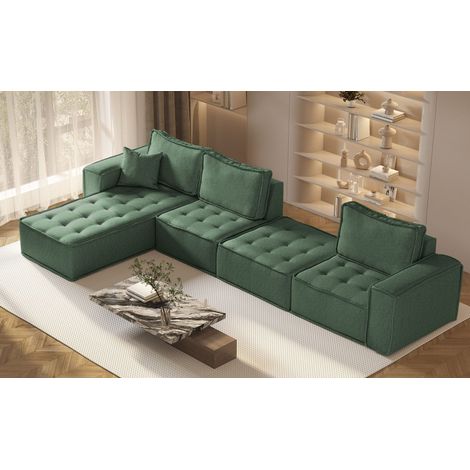 Bohoo modulare Ecke XL Hellgrün Links (1/5)