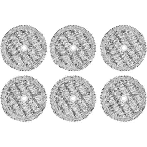 CSPARKV 6 PièCes Tampons de Vadrouille de Remplacement Chiffons pour A9 Chiffon de Vadrouille à Vapeur Aspirateur Robot Machine de Nettoyage Chiffon de Nettoyage PièCes de Rechange (1/4)
