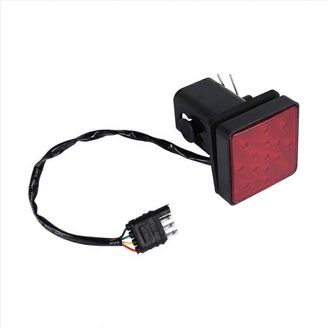Feu stop rouge à 15 LED de 5 cm (2 pouces) pour attelage de remorque/camion, avec broche 12 V (1/5)