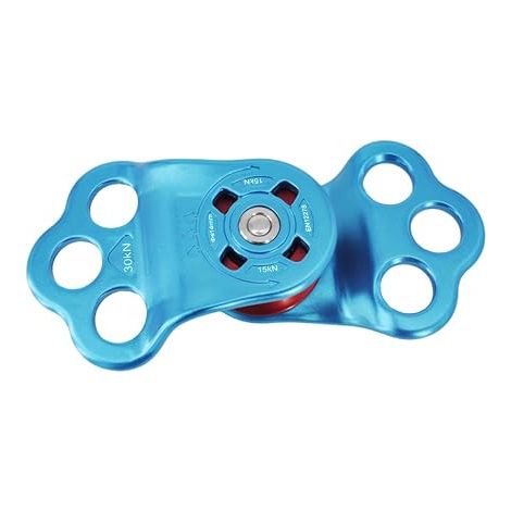 Poulie d'escalade  3,7 pouces corde ascenseur 30kn en alliage d'aluminium  Heavy Duty anti - chute de sauvetage gréement ascensionnelle de corde de descente Tree escalade Gear  Outdoor Rescue backyard (1/5)
