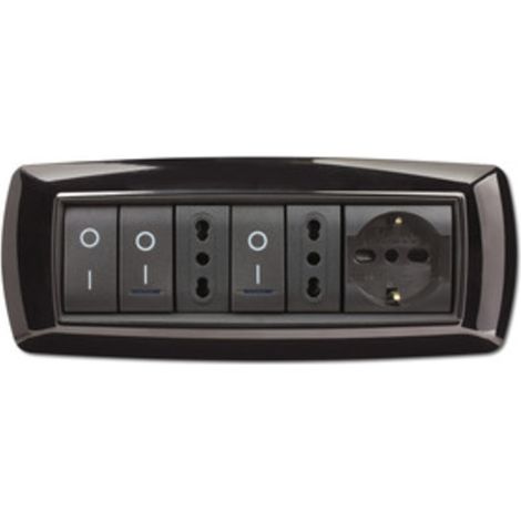 PLACCA LIFE LIVING PLAST NERO 7P
