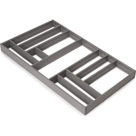 Emuca Alumount organizador para cajones aluminio gris antracita (1/4)