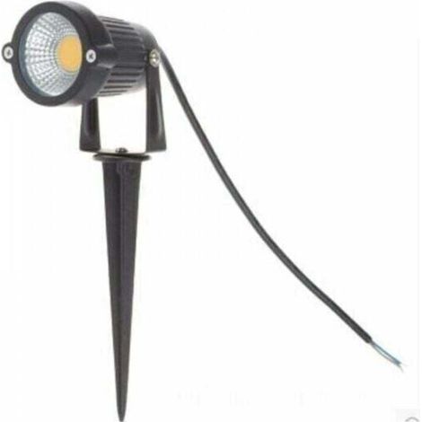 High-voltage floodlight, 5 W, warm white, LED, adjustable, garden floodlight, outdoor lighting, garden, patio MUMU