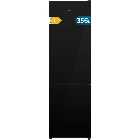 Cecotec Frigorífico Combi 356L Bolero CoolMarket Combi 356i Black Glass E. 200cm de Alto, 59,5 cm de Ancho, Clase E